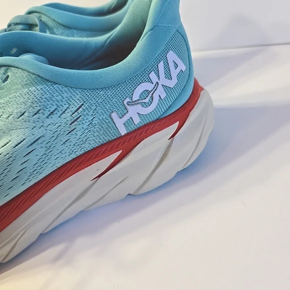NWOT Ladies Hoka One One Clifton 8 In Aquareelle Sneakers - Picture 2 of 10